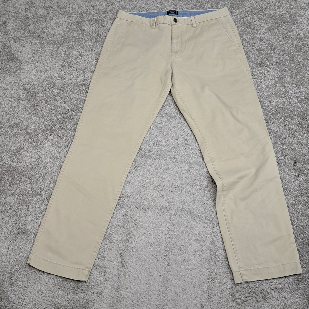 Gap Mens Slim Stretch‎ Khakis Chino Pants Tan Beige 34x30 1166
